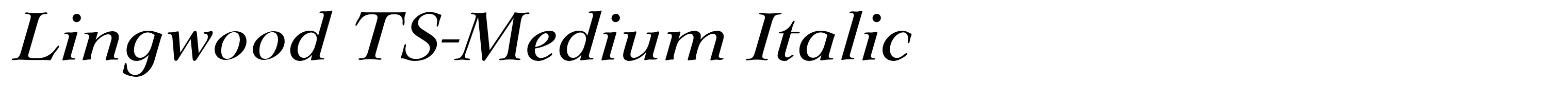Lingwood TS-Medium Italic